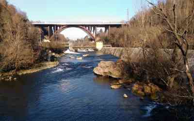 Dal punte di Concesa Trezzo sull'Adda