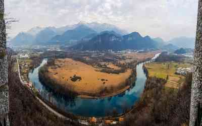 Vista dal Santuario della Rocchetta di Airuno