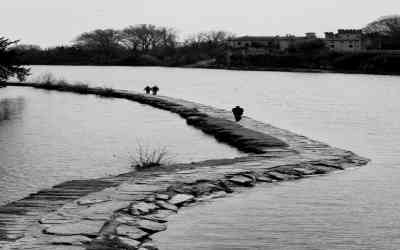 Canonica d'Adda, la via tra Adda e roggia Vailata